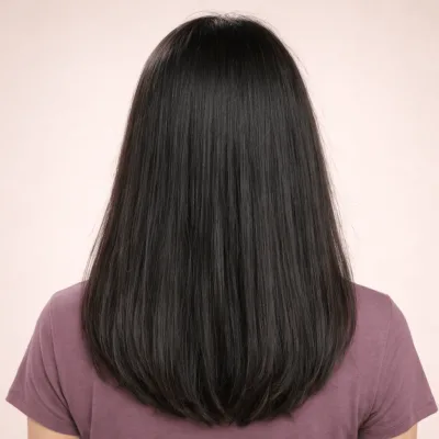 After hair treatment