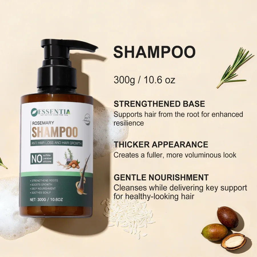 Rosemary Sulfate Free Shampoo for Hair Fall Solution – 100% Natural Formula (300g)